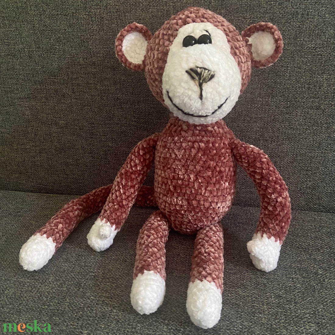 Amigurumi horgolt majom figura 37cm - játék & sport - plüssállat & játékfigura - majom - Meska.hu Amigurumi horgolt majom figura 37cm - játék & sport - plüssállat & játékfigura - majom - Meska.hu