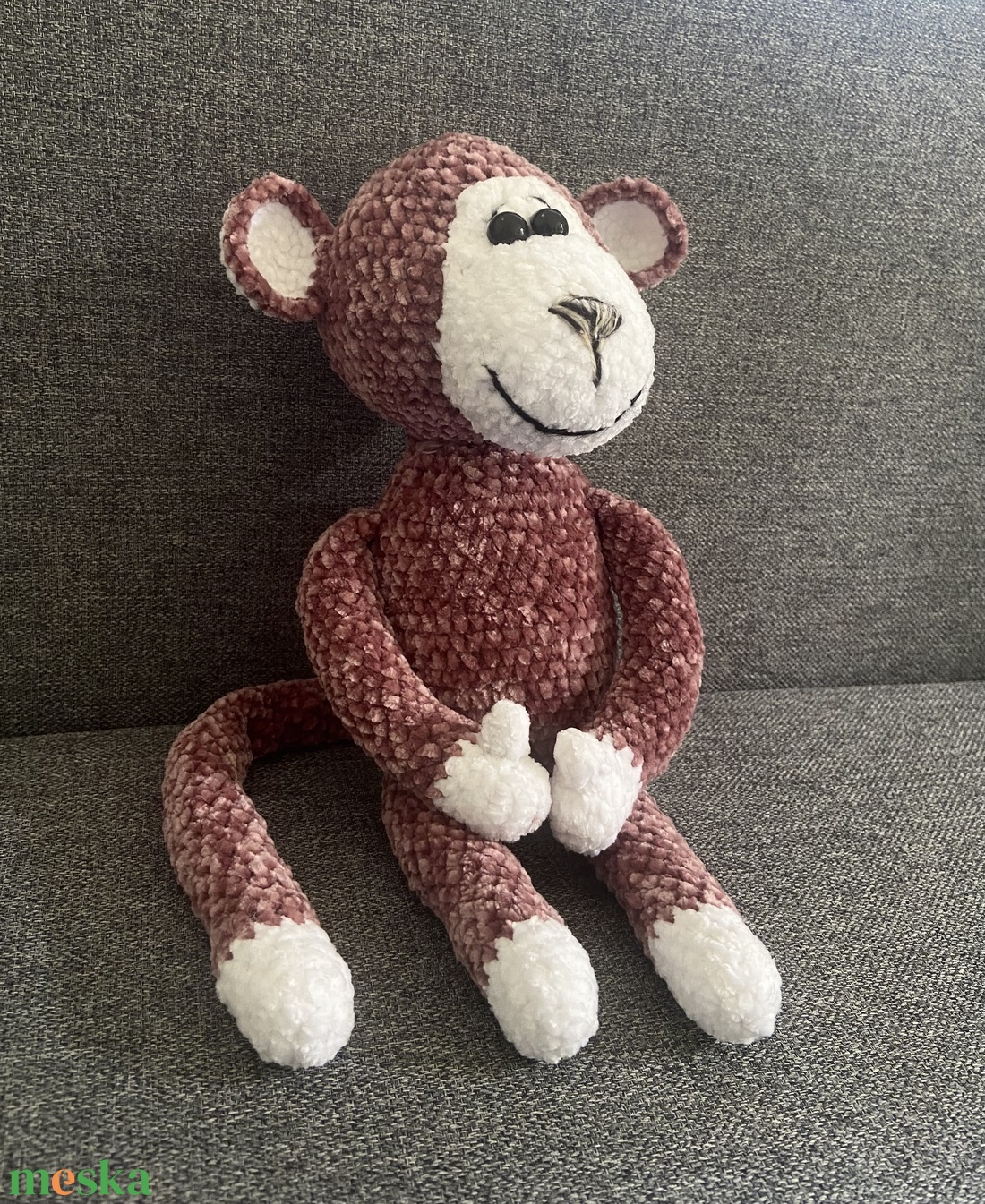 Amigurumi horgolt majom figura 37cm - játék & sport - plüssállat & játékfigura - majom - Meska.hu Amigurumi horgolt majom figura 37cm - játék & sport - plüssállat & játékfigura - majom - Meska.hu