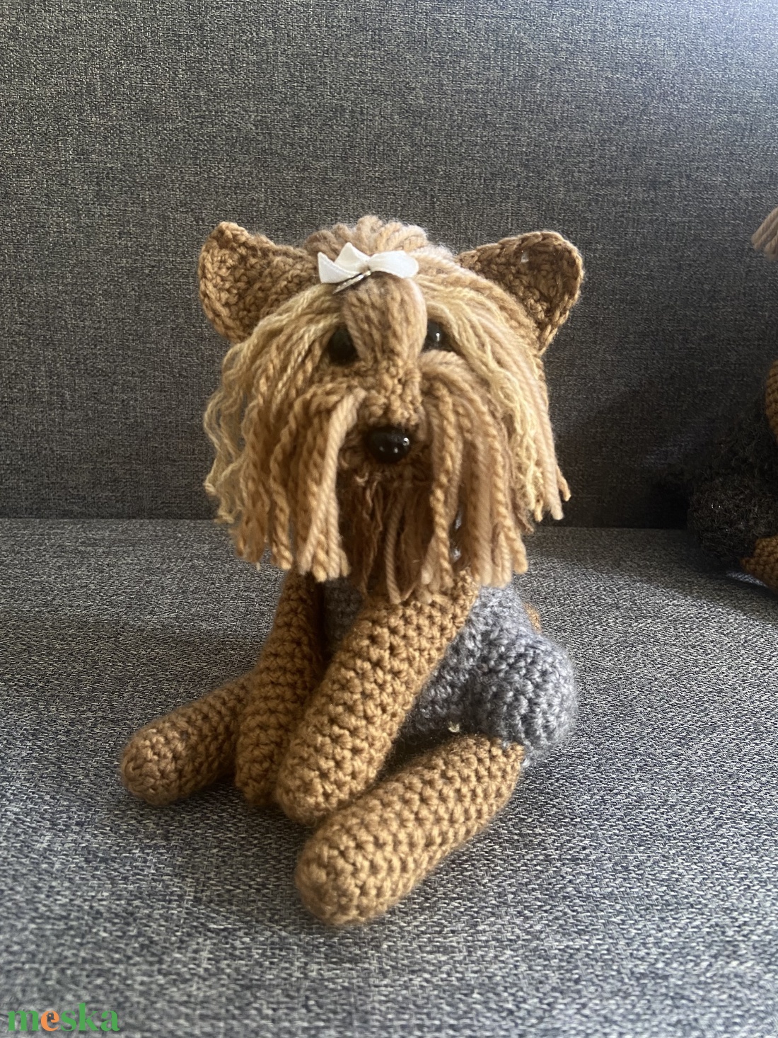 Amigurumi horgolt Yorkshire kutya 16cm - játék & sport - plüssállat & játékfigura - kutya - Meska.hu Amigurumi horgolt Yorkshire kutya 16cm - játék & sport - plüssállat & játékfigura - kutya - Meska.hu