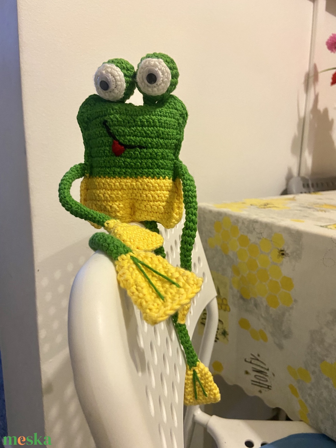 Amigurumi horgolt béka figura - játék & sport - plüssállat & játékfigura - más figura - Meska.hu