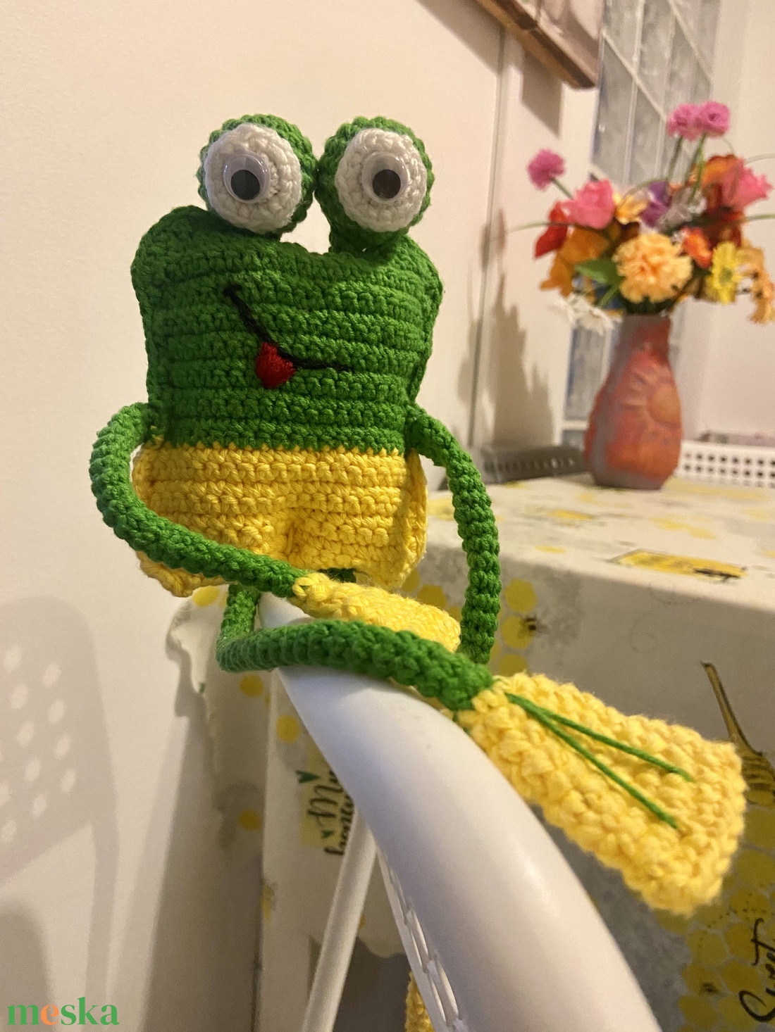 Amigurumi horgolt béka figura - játék & sport - plüssállat & játékfigura - más figura - Meska.hu