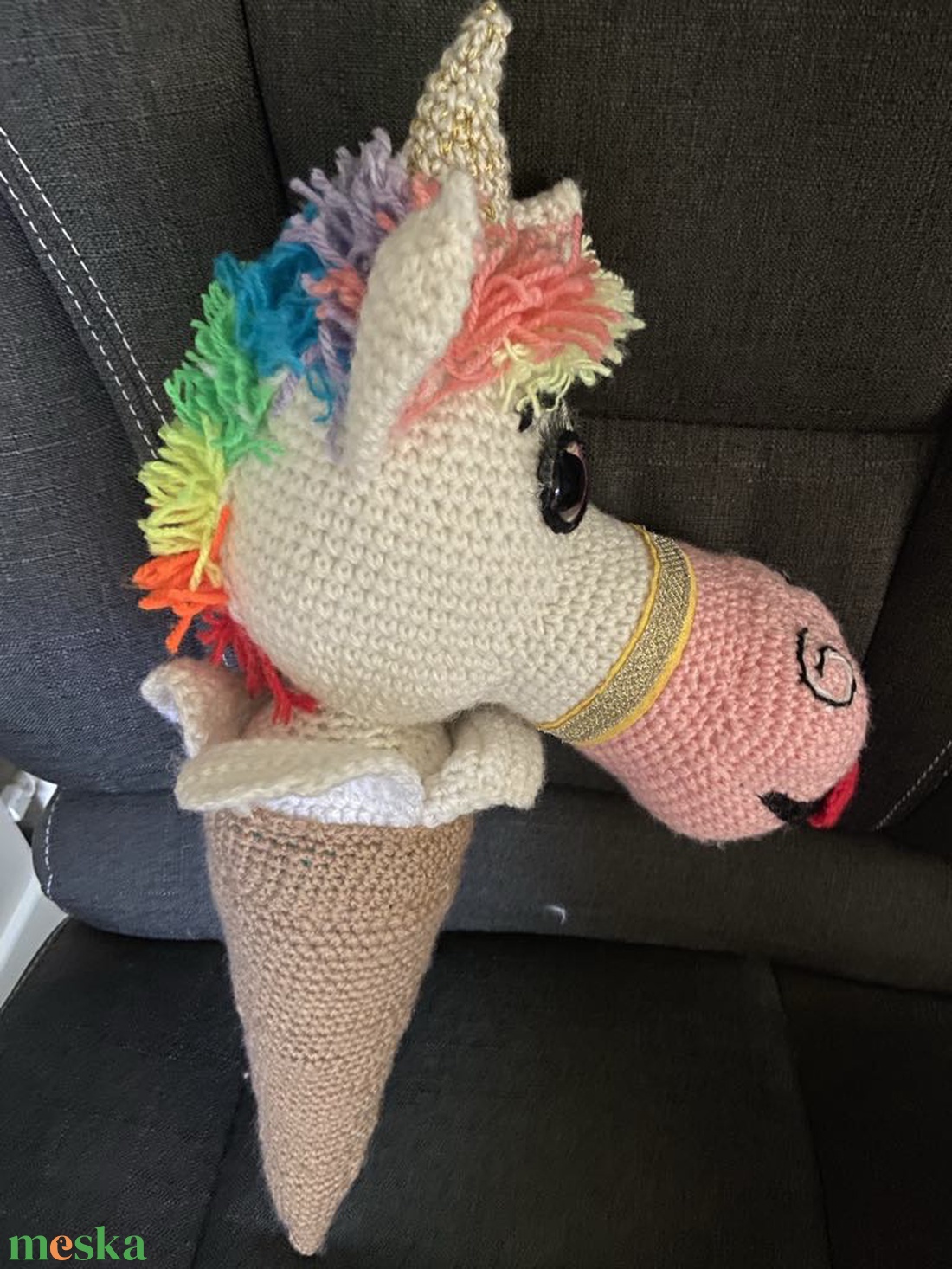 Horgolt amigurumi Unikornis fagyi - játék & sport - plüssállat & játékfigura - unikornis - Meska.hu Horgolt amigurumi Unikornis fagyi - játék & sport - plüssállat & játékfigura - unikornis - Meska.hu