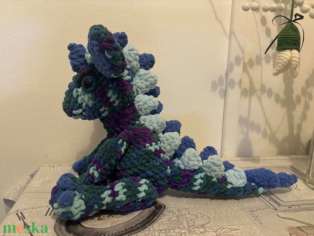 Amigurumi horgolt sárkány figura - játék & sport - plüssállat & játékfigura - plüss sárkány - Meska.hu