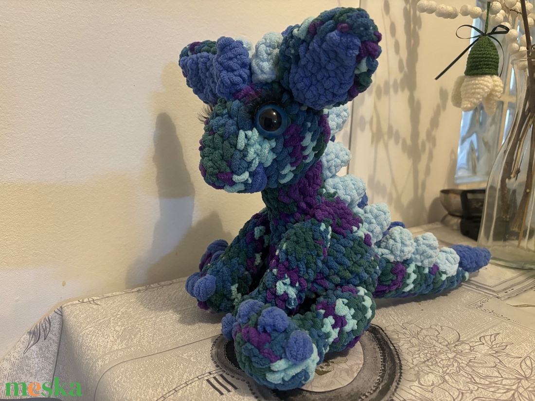 Amigurumi horgolt sárkány figura - játék & sport - plüssállat & játékfigura - plüss sárkány - Meska.hu