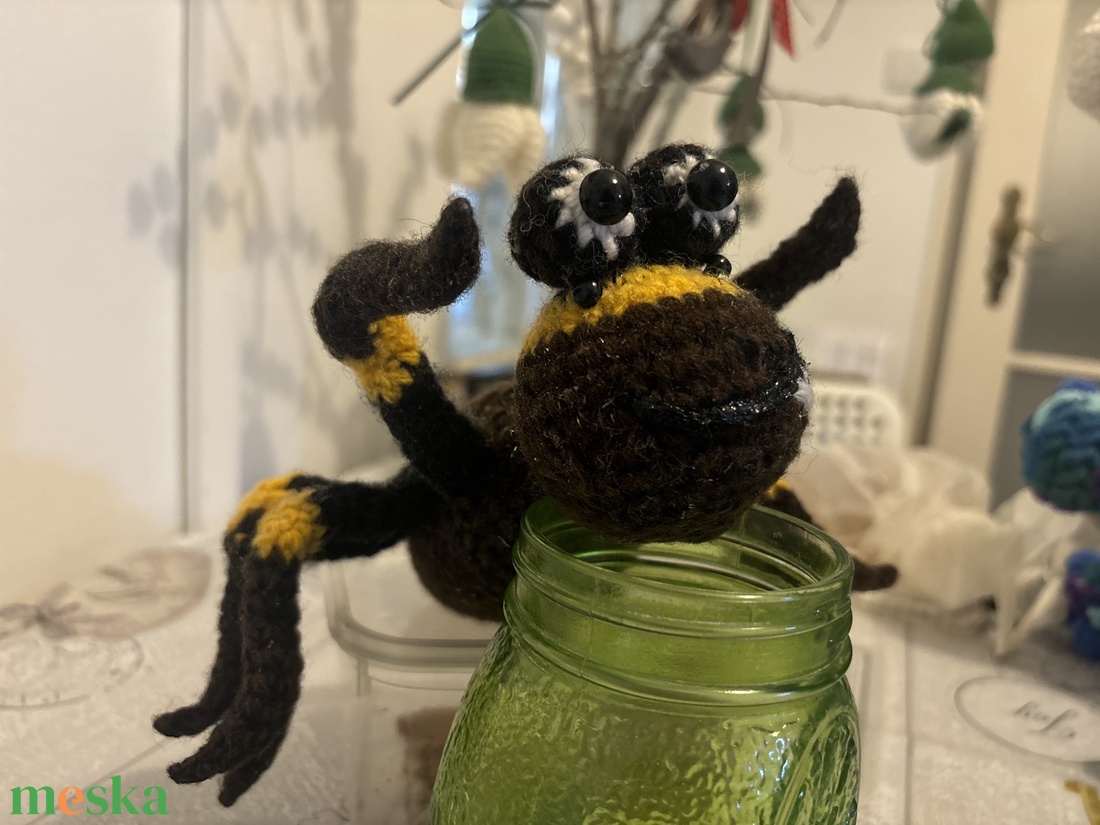 Amigurumi horgolt pók figura - játék & sport - plüssállat & játékfigura - más figura - Meska.hu Amigurumi horgolt pók figura - játék & sport - plüssállat & játékfigura - más figura - Meska.hu