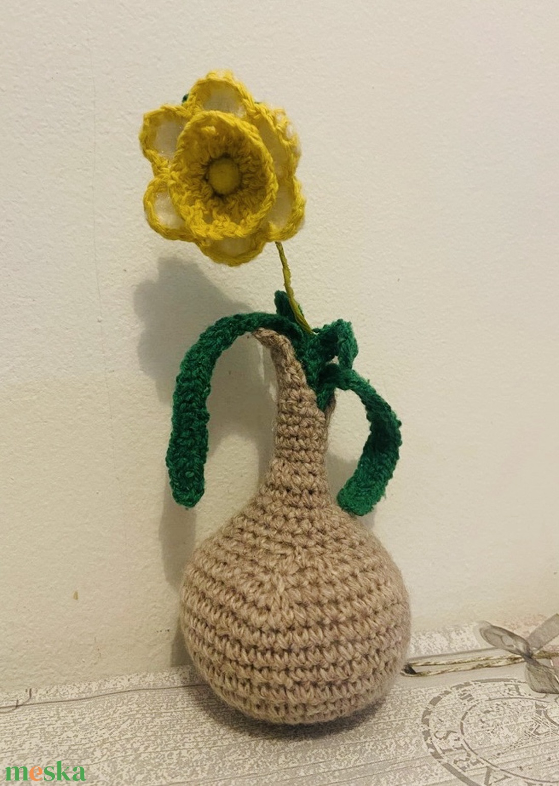 Amigurumi horgolt nárcisz virág - kellékek & szerszámok - dekorációs kellékek - figurák - Meska.hu Amigurumi horgolt nárcisz virág - kellékek & szerszámok - dekorációs kellékek - figurák - Meska.hu