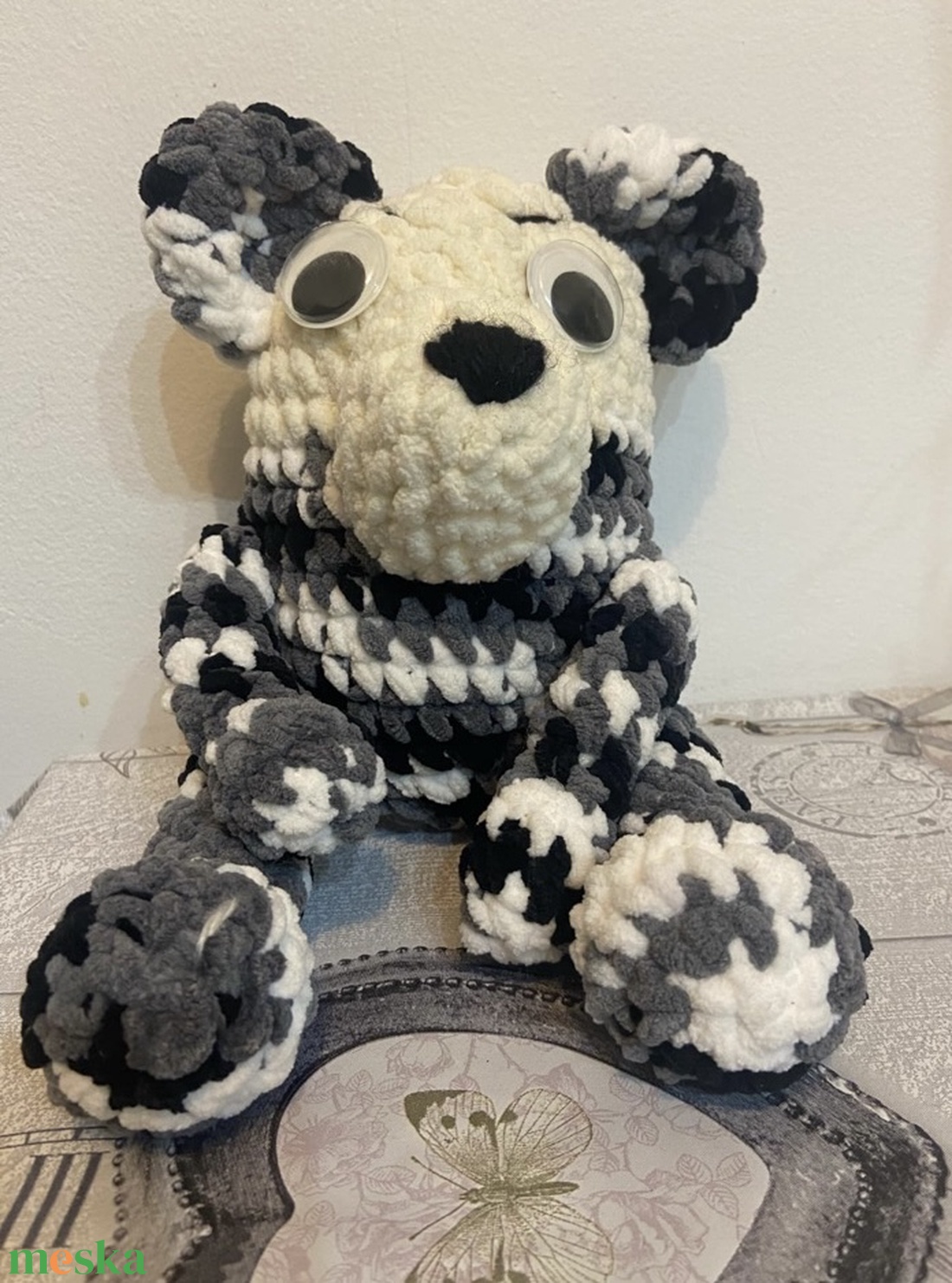 Amigurumi horgolt tarka kutya figura - játék & sport - plüssállat & játékfigura - kutya - Meska.hu Amigurumi horgolt tarka kutya figura - játék & sport - plüssállat & játékfigura - kutya - Meska.hu