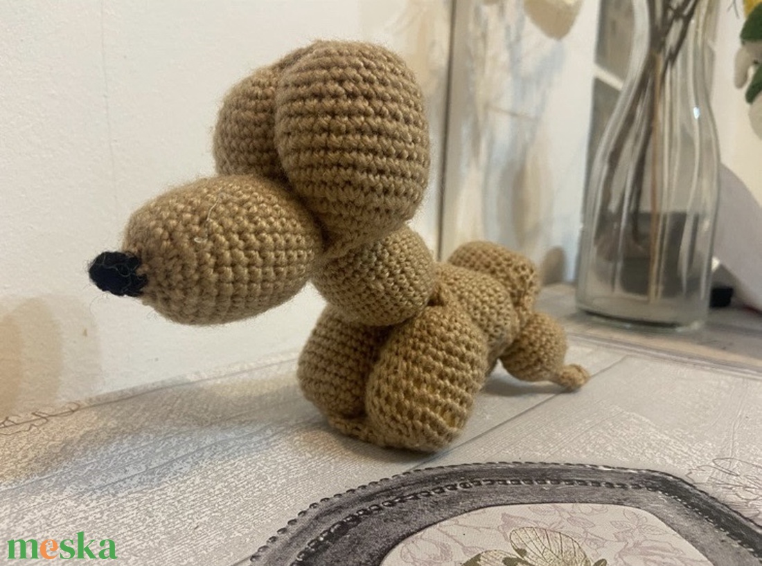 Amigurumi horgolt hajtogatható kutya - játék & sport - plüssállat & játékfigura - kutya - Meska.hu Amigurumi horgolt hajtogatható kutya - játék & sport - plüssállat & játékfigura - kutya - Meska.hu
