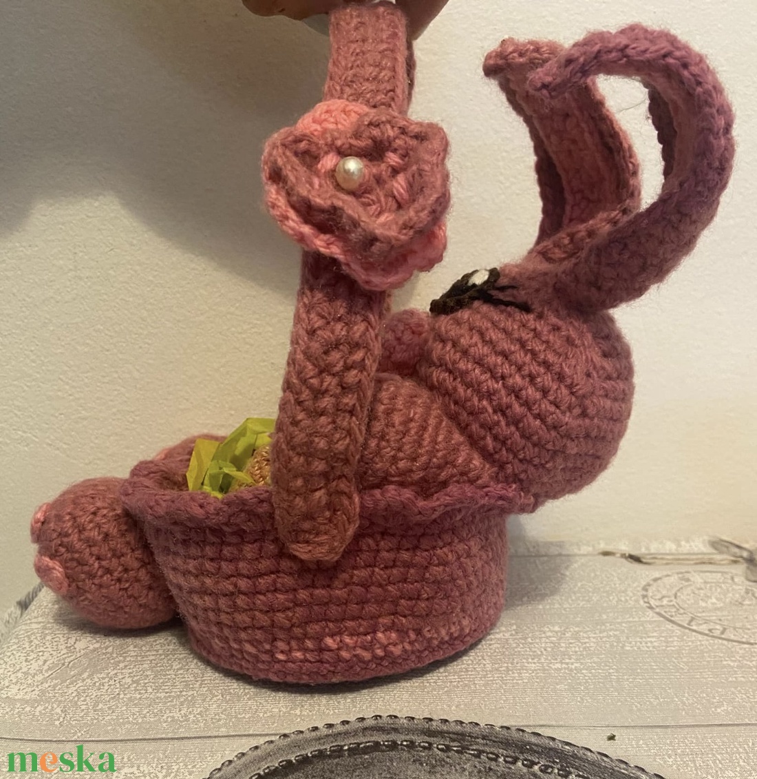 Amigurumi horgolt húsvéti nyuszi kosár - játék & sport - plüssállat & játékfigura - nyuszi - Meska.hu Amigurumi horgolt húsvéti nyuszi kosár - játék & sport - plüssállat & játékfigura - nyuszi - Meska.hu