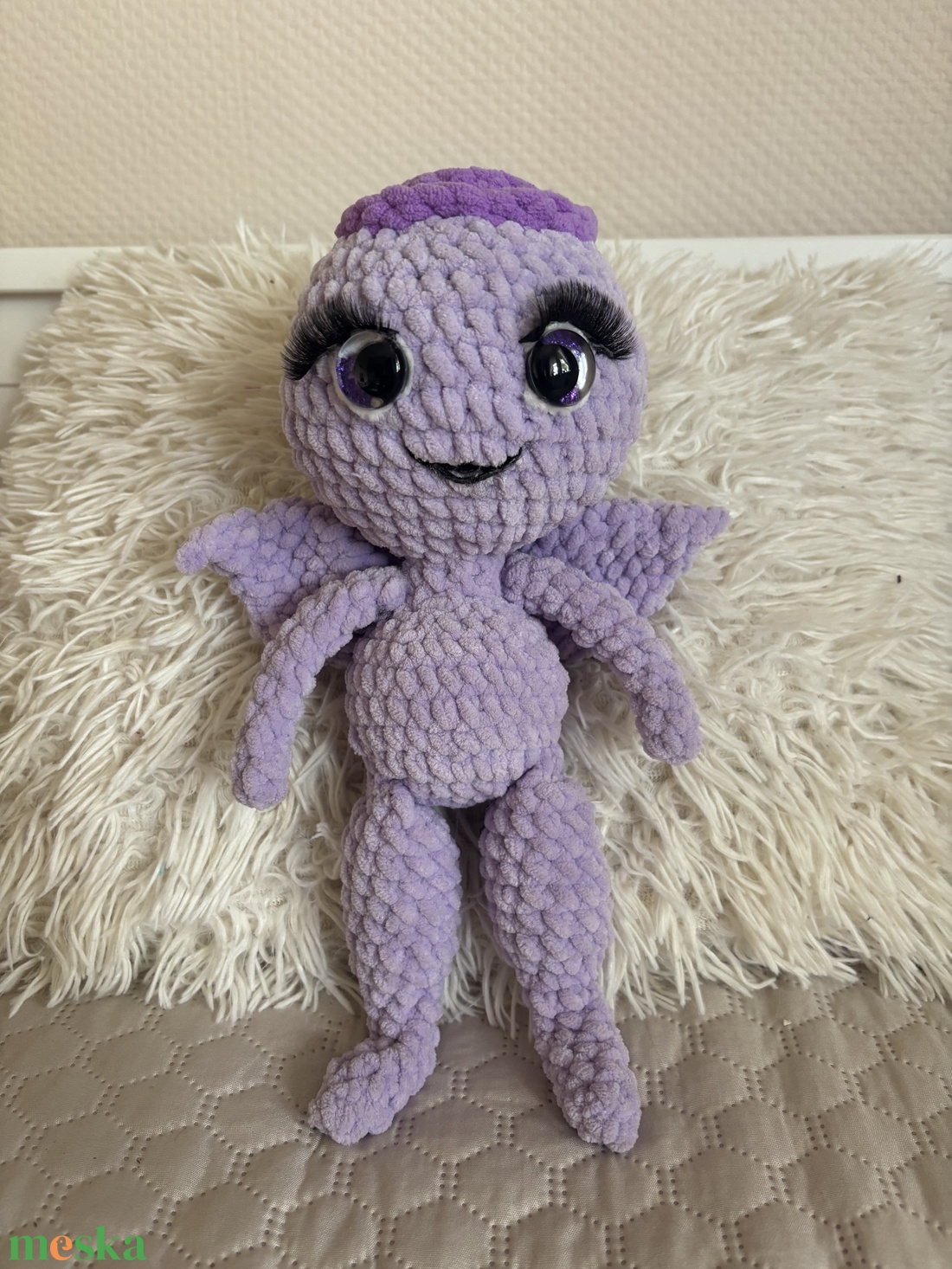 Amigurumi horgolt lila bogár - játék & sport - plüssállat & játékfigura - más figura - Meska.hu Amigurumi horgolt lila bogár - játék & sport - plüssállat & játékfigura - más figura - Meska.hu