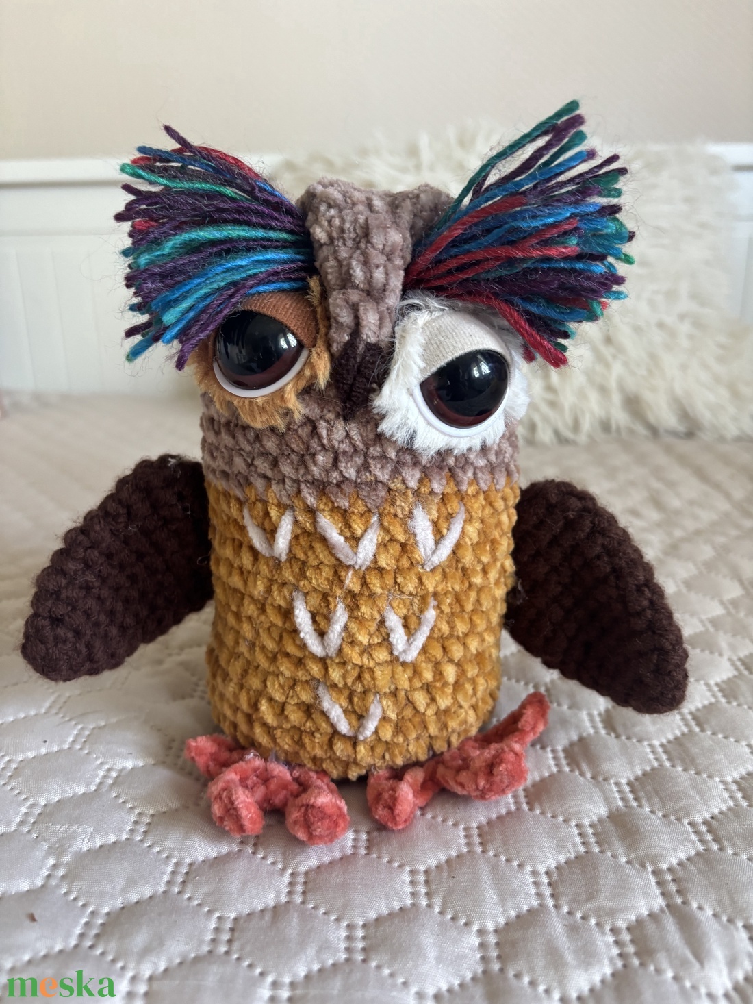 Amigurumi Horgolt bagoly figura - játék & sport - plüssállat & játékfigura - bagoly - Meska.hu Amigurumi Horgolt bagoly figura - játék & sport - plüssállat & játékfigura - bagoly - Meska.hu