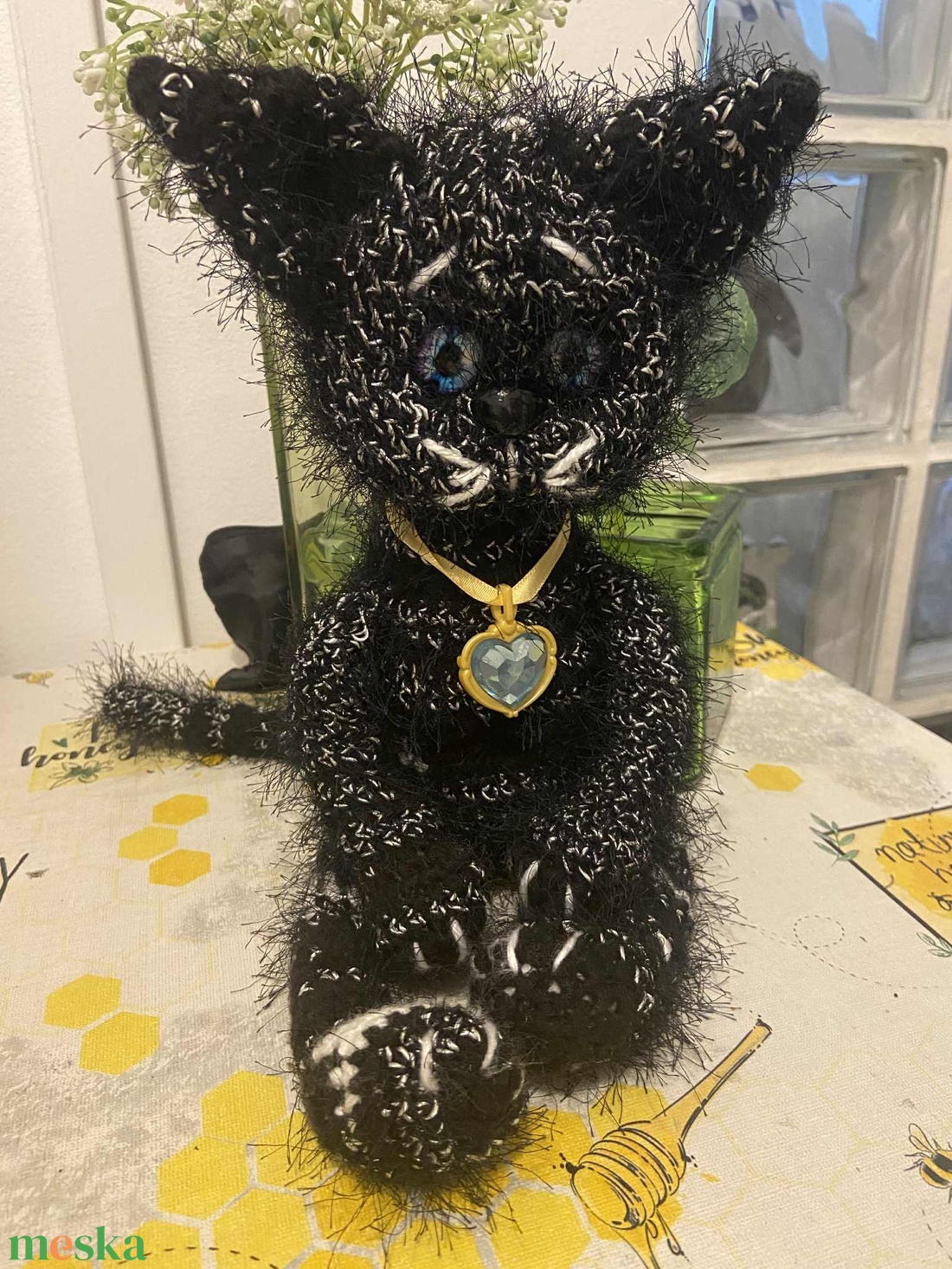 Amigurumi cica figura - játék & sport - plüssállat & játékfigura - cica - Meska.hu