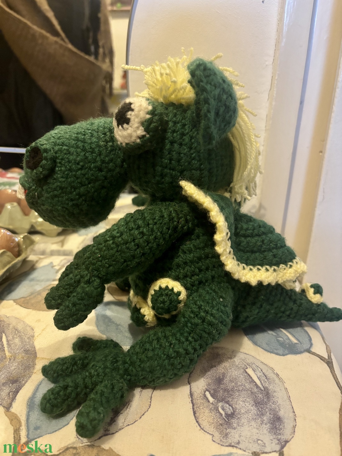 Amigurumi Süsü a sárkány - játék & sport - plüssállat & játékfigura - plüss sárkány - Meska.hu