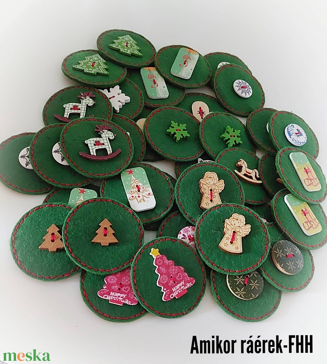 Karácsonyi memóriajáték - 36 db-os (18 pár) - játék & sport - készségfejlesztő és logikai játék - memória játékok - Meska.hu