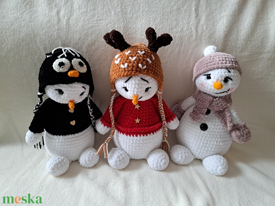 Hóember - játék & sport - plüssállat & játékfigura - Meska.hu