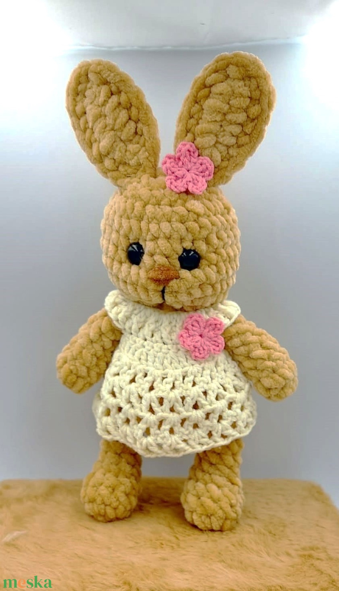 Nyuszi ruhával-mintaleírás - diy (csináld magad) - szabásminta, útmutató - horgolási minta - Meska.hu