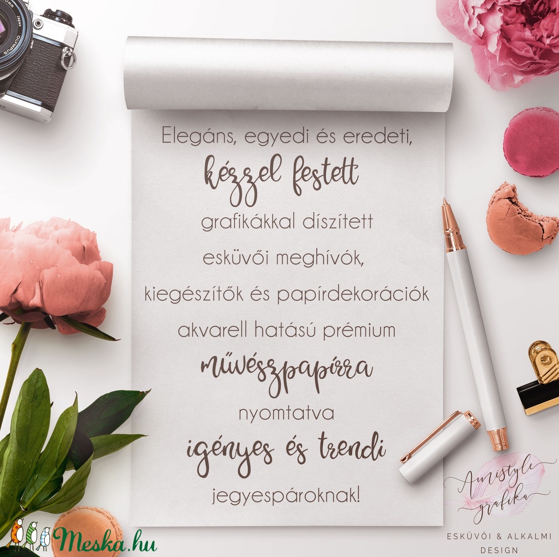 Tanú Felkérő Kártya, Kézzel Festett Grafika, Felkérő Lap, Esküvői Képeslap, Vintage Esküvő, Menu Lap, Akvarell  -  - Meska.hu