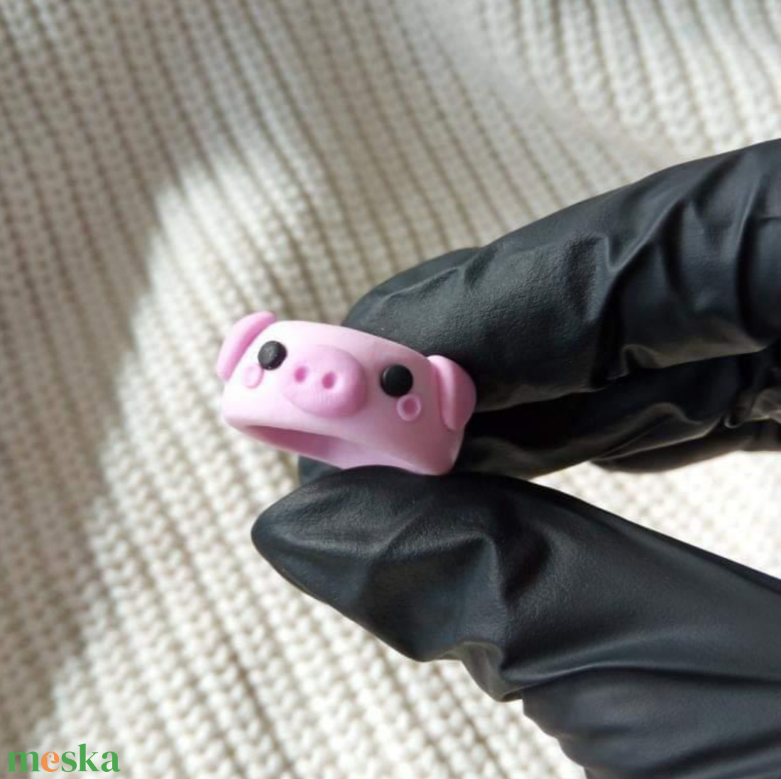 Cuki malacos gyűrű - ékszer - gyűrű - figurális gyűrű - Meska.hu