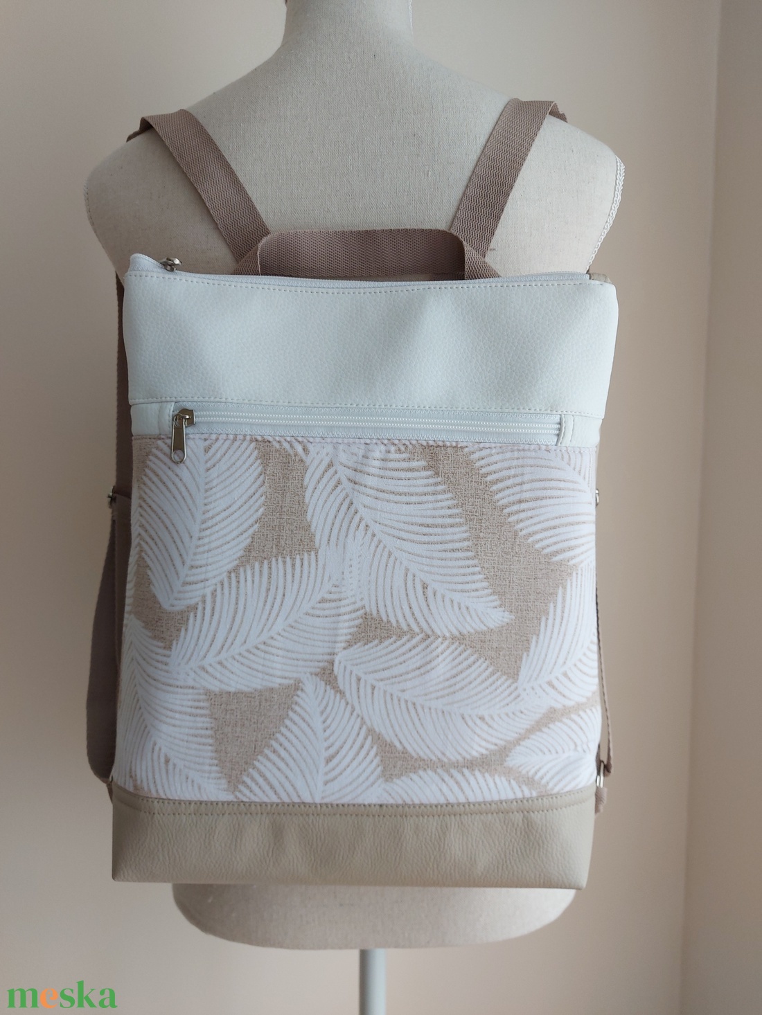 Nyári leveles hátizsák  - táska & tok - hátizsák - hátizsák - Meska.hu