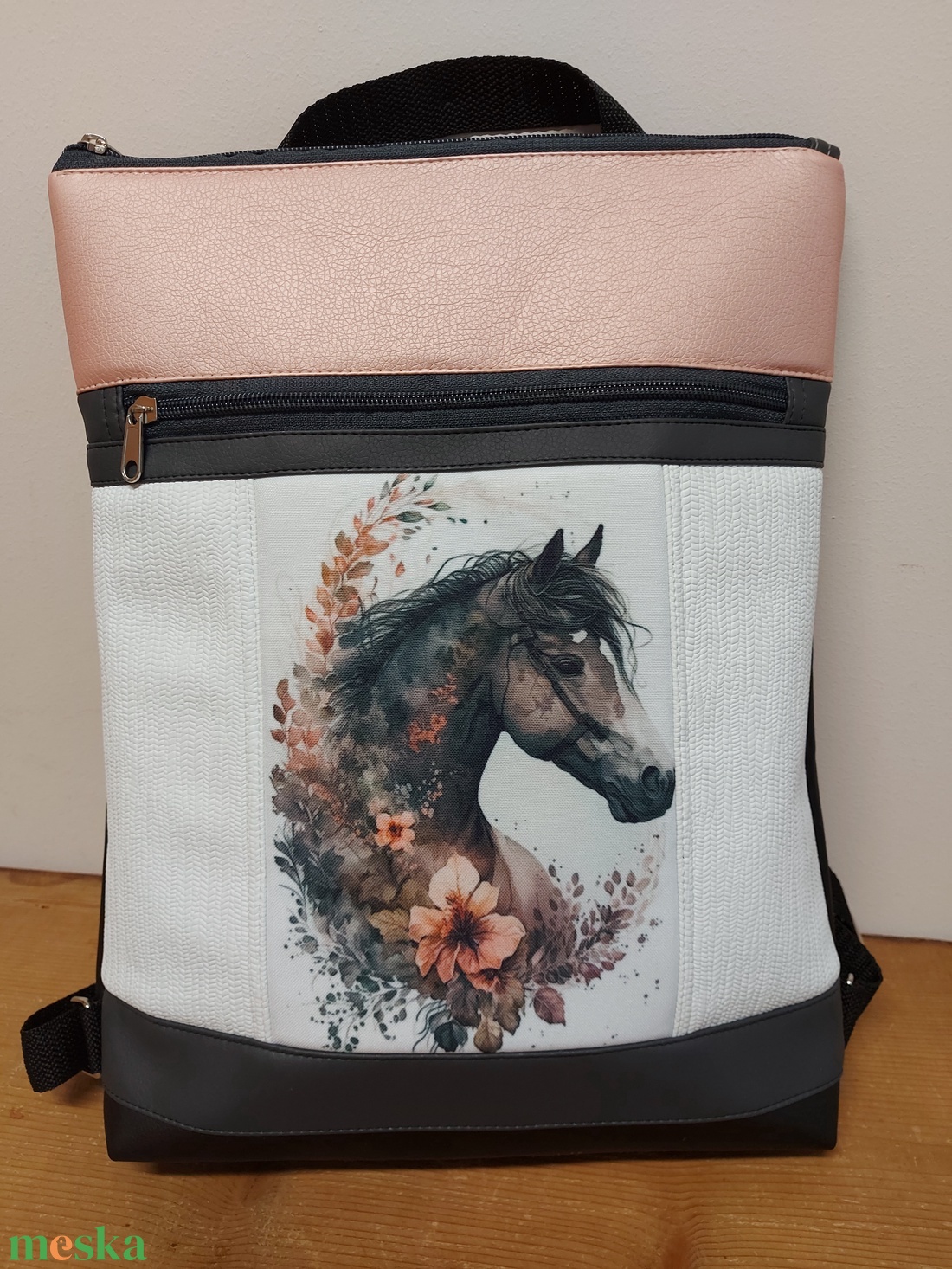  Lovas hátizsák szett - táska & tok - hátizsák - tornazsák, gymbag - Meska.hu