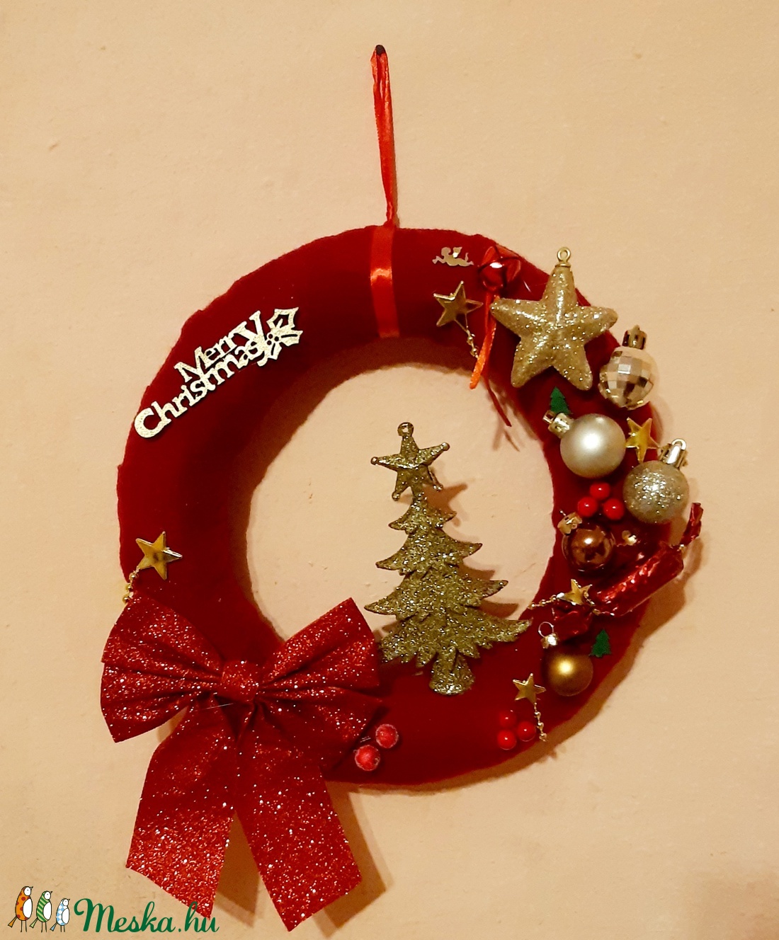 Karácsonyi kopogtató - karácsony - Meska.hu