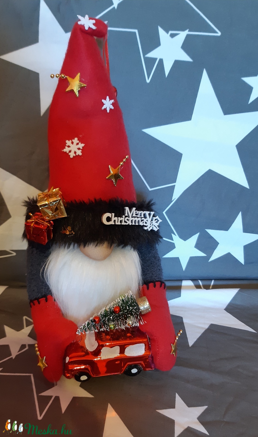 Karácsonyi manó  - karácsony - karácsonyi lakásdekoráció - Meska.hu