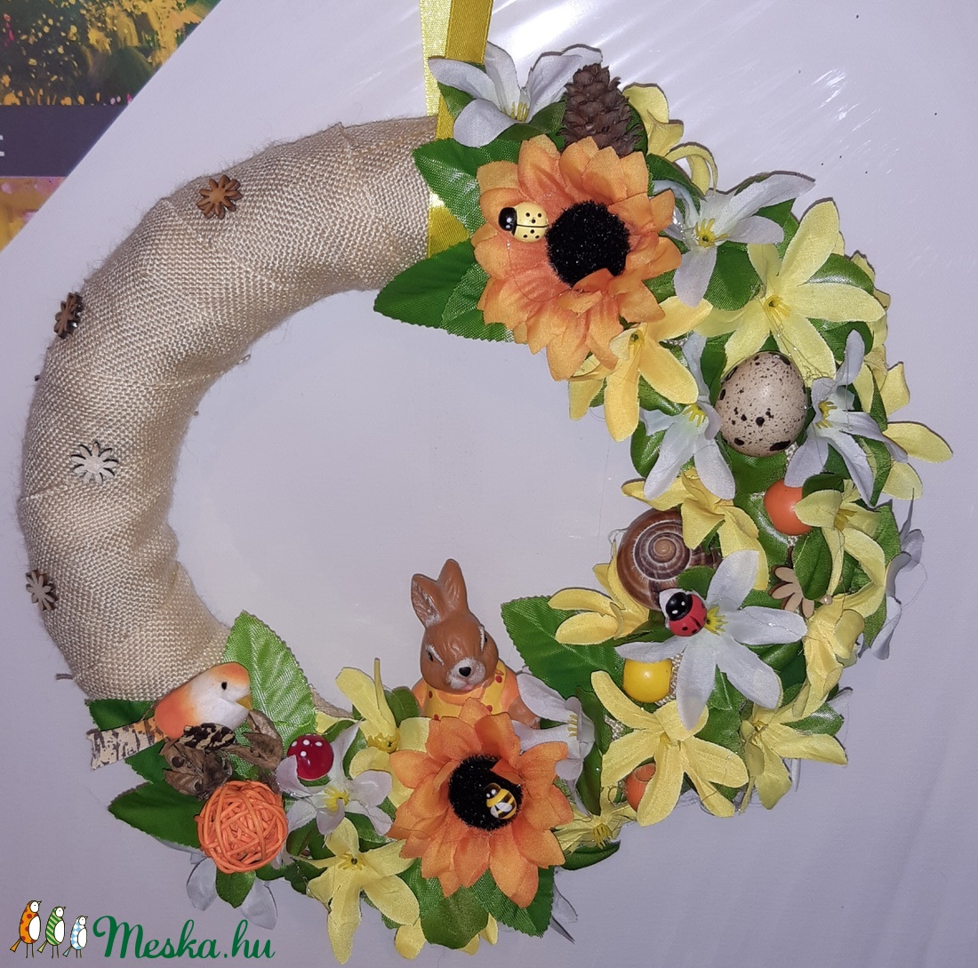 Tavaszi kopogtató - otthon & életmód - dekoráció - Meska.hu