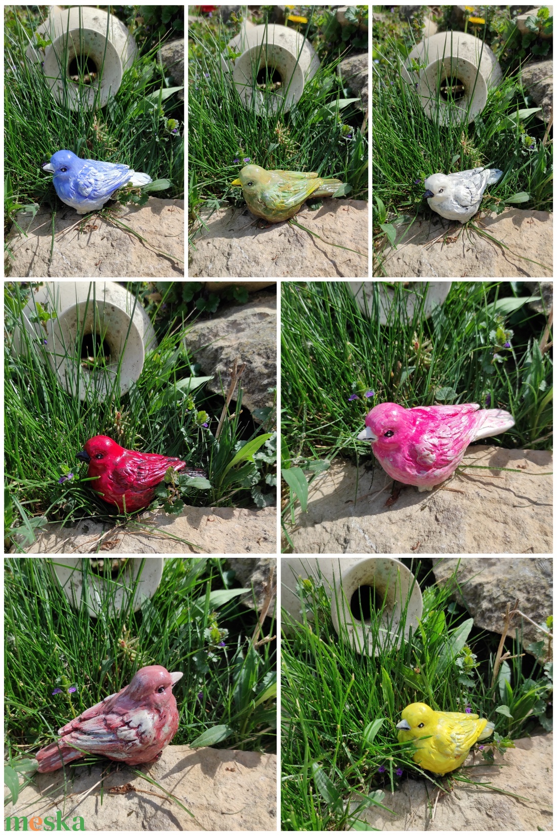 Kerámia madár - művészet - szobor - kerámia - Meska.hu