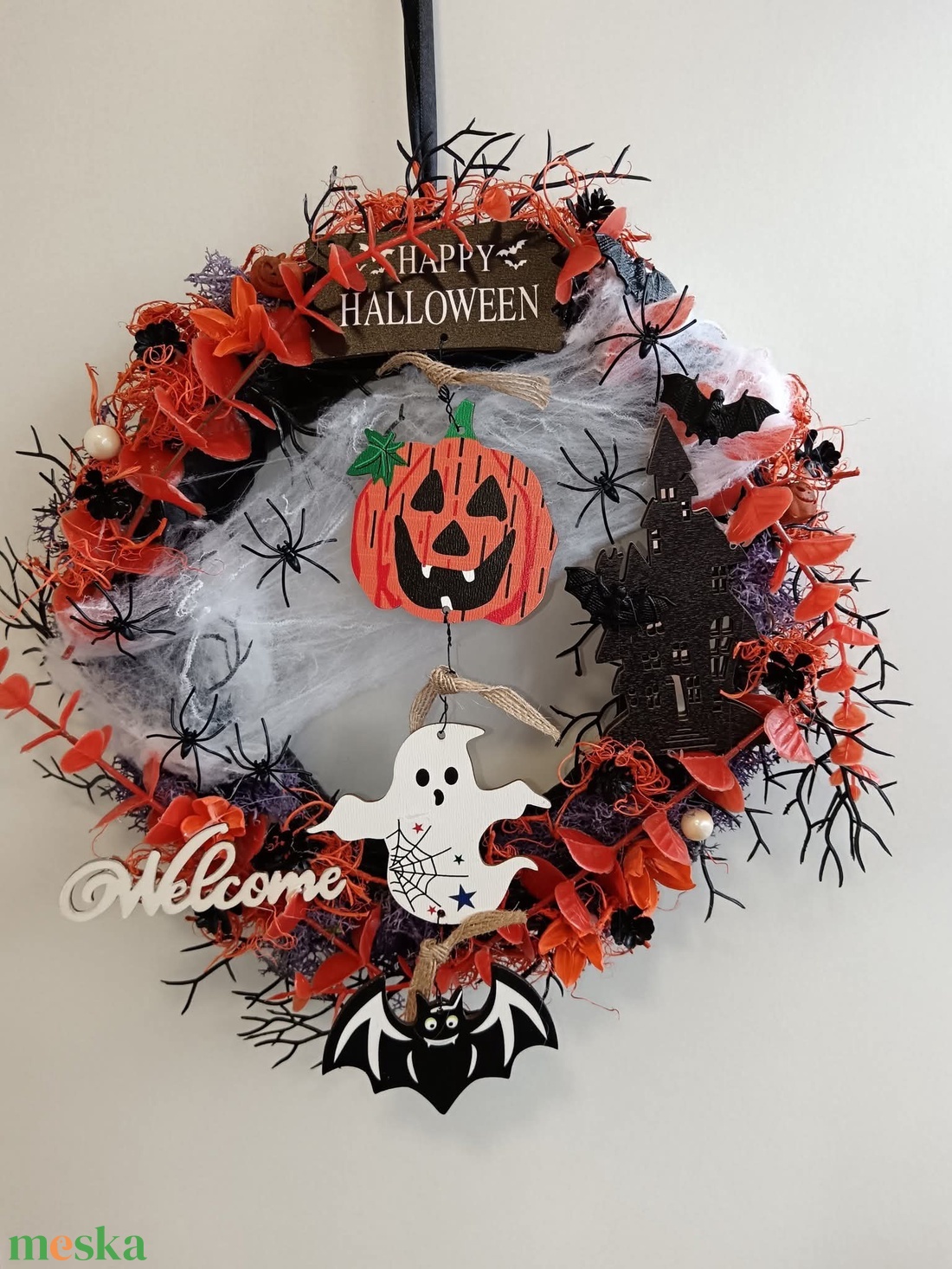 Halloweeni kopogtató  - otthon & életmód - dekoráció - ajtó- és ablak dekoráció - ajtódísz & kopogtató - Meska.hu Halloweeni kopogtató  - otthon & életmód - dekoráció - ajtó- és ablak dekoráció - ajtódísz & kopogtató - Meska.hu