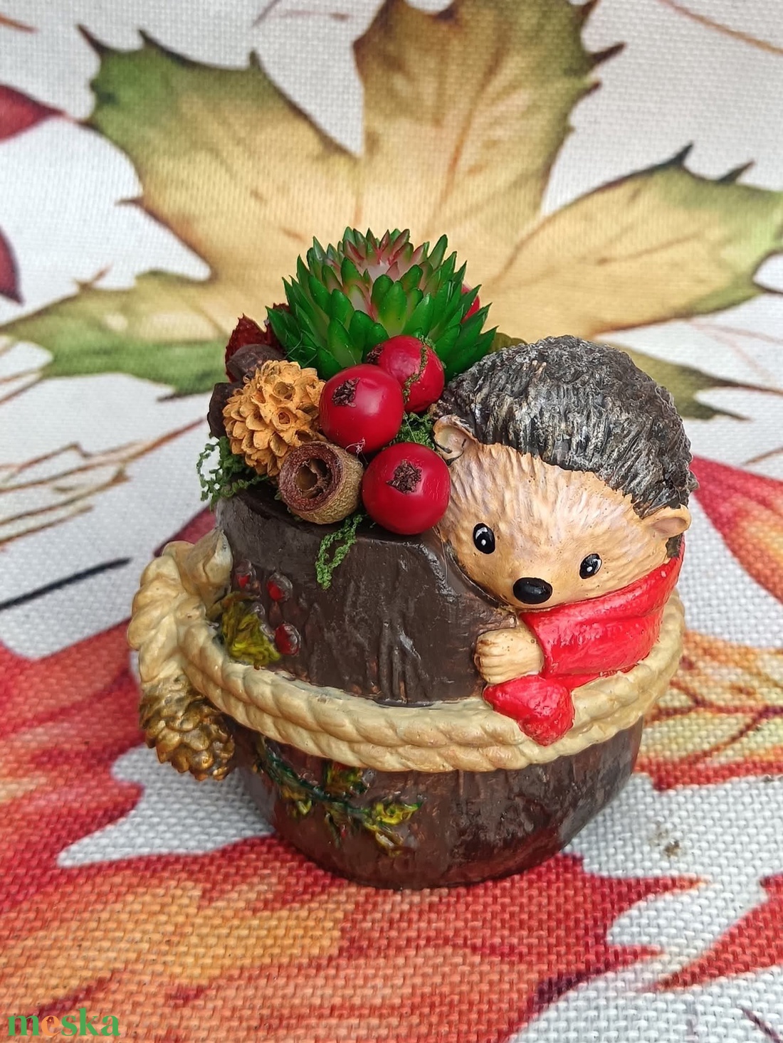 Süni asztali dekoráció  - otthon & életmód - dekoráció - asztal és polc dekoráció - asztaldísz - Meska.hu Süni asztali dekoráció  - otthon & életmód - dekoráció - asztal és polc dekoráció - asztaldísz - Meska.hu