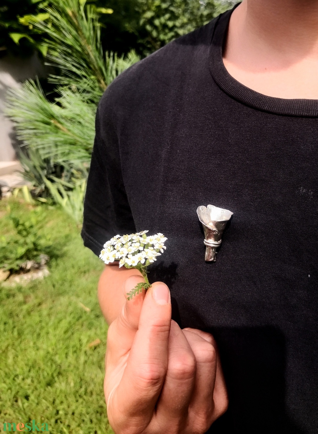 Virágcsokor bross - ékszer - kitűző és bross - Meska.hu