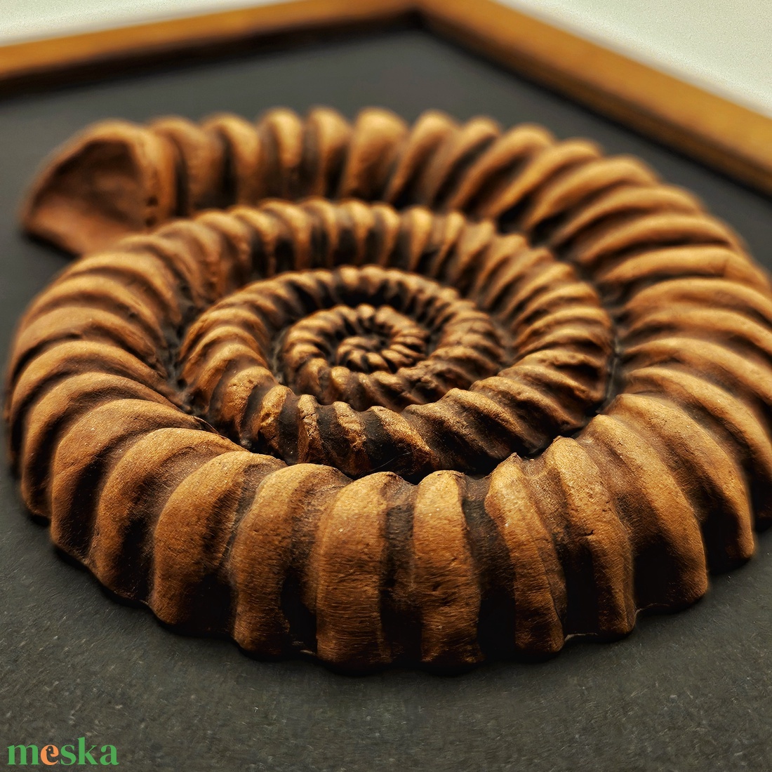 Ammonitesz - kerámia dísz - otthon & életmód - dekoráció - fali és függő dekoráció - falra akasztható dekor - Meska.hu