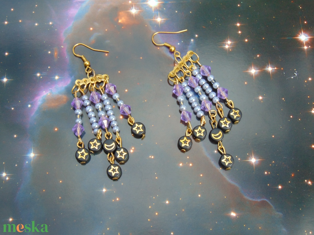 Boszis lógós fülbevaló - ékszer - fülbevaló - lógó fülbevaló - Meska.hu