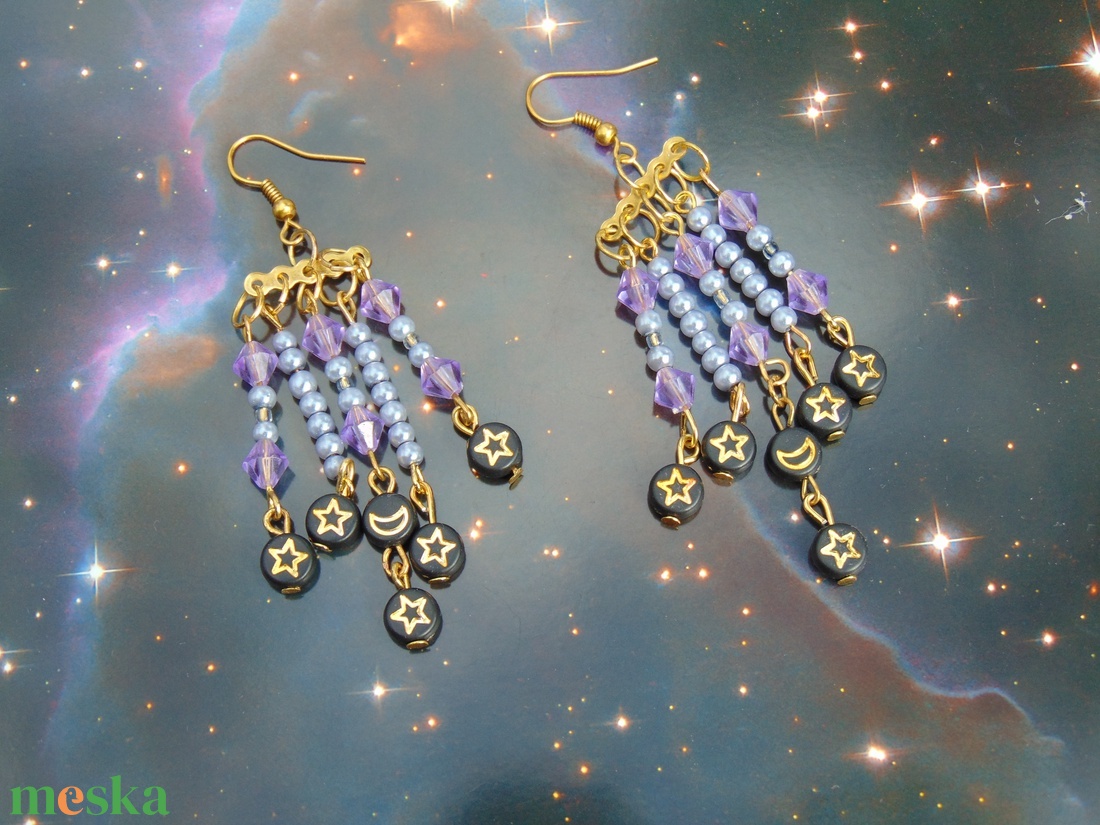 Boszis lógós fülbevaló - ékszer - fülbevaló - lógó fülbevaló - Meska.hu