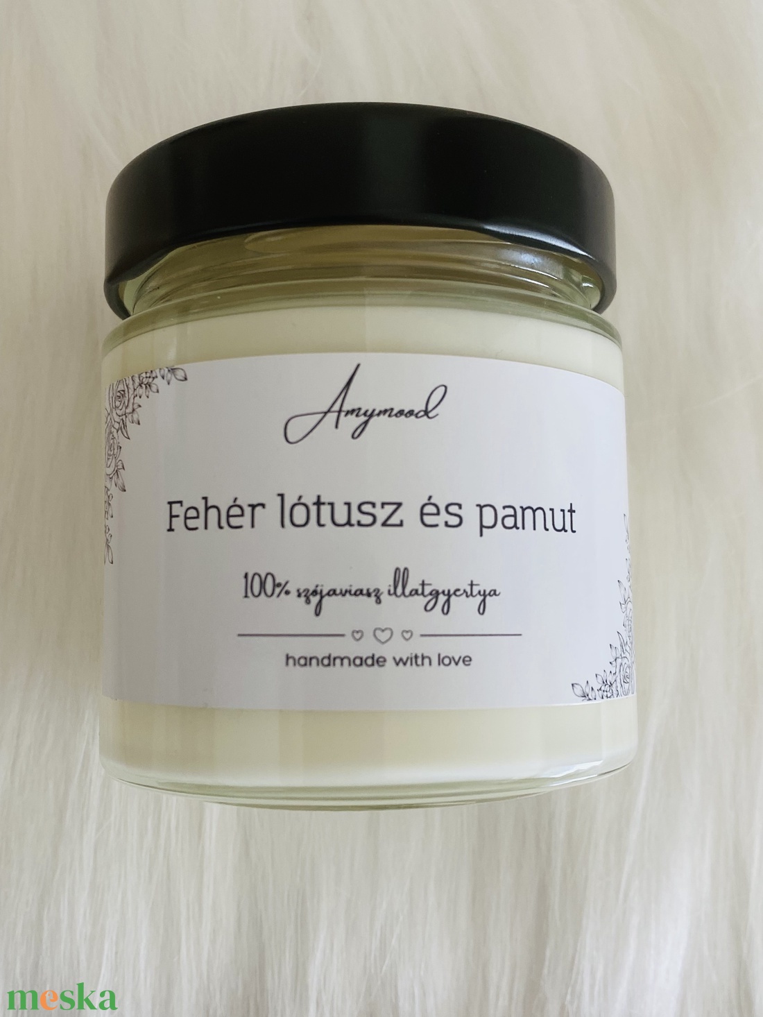 Fehér lótusz és pamut illatú szójaviasz illatgyertya - otthon & életmód - gyertya, illat, aroma - gyertya - Meska.hu Fehér lótusz és pamut illatú szójaviasz illatgyertya - otthon & életmód - gyertya, illat, aroma - gyertya - Meska.hu