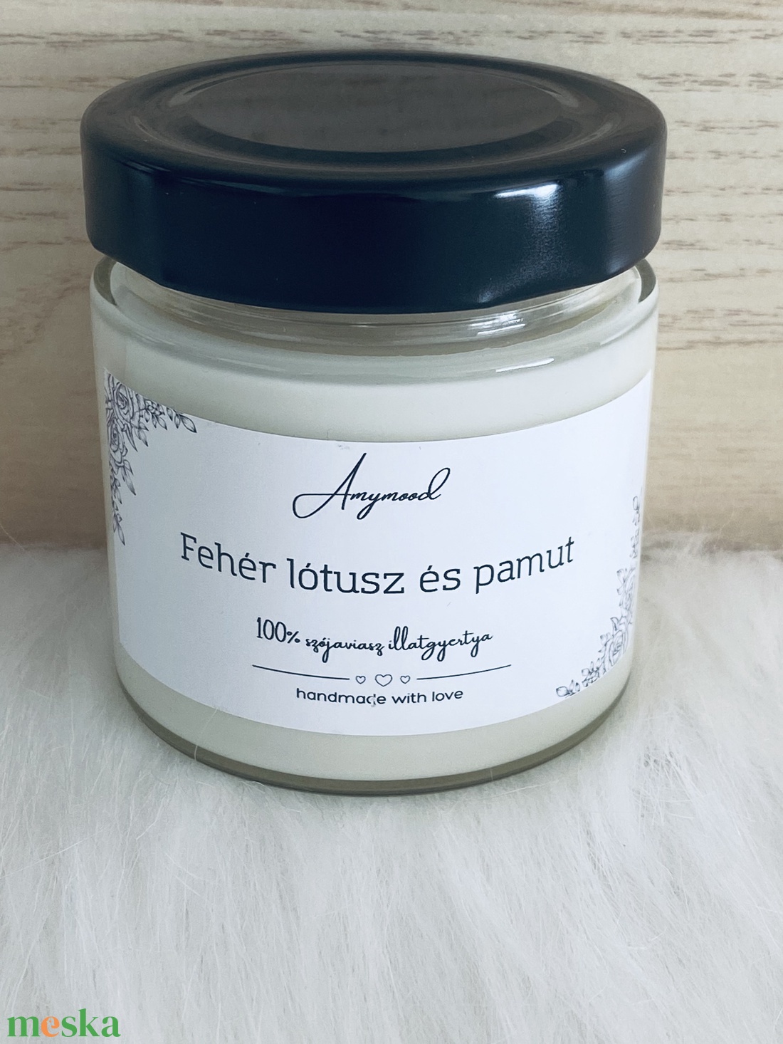 Fehér lótusz és pamut illatú szójaviasz illatgyertya - otthon & életmód - gyertya, illat, aroma - gyertya - Meska.hu Fehér lótusz és pamut illatú szójaviasz illatgyertya - otthon & életmód - gyertya, illat, aroma - gyertya - Meska.hu