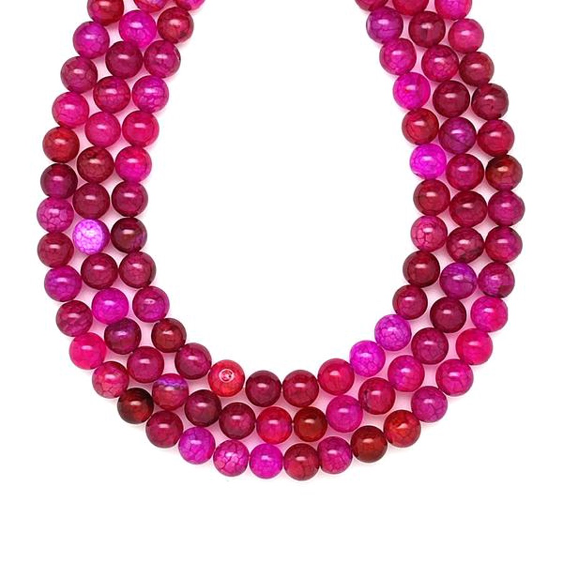 Achát hőkezelt szinezett lila golyó 6mm  ékszerkészítő alapanyag (füzér) - kellékek & szerszámok - ásvány alapanyag - ásványfüzér - Meska.hu