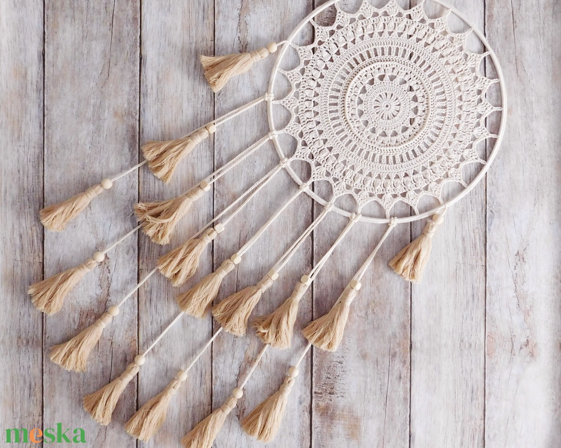 Horgolt mandala falidísz, álomfogó, függődísz, fali dekoráció 40 cm - otthon & lakás - dekoráció - fali és függő dekoráció - álomfogó - Meska.hu Horgolt mandala falidísz, álomfogó, függődísz, fali dekoráció 40 cm - otthon & lakás - dekoráció - fali és függő dekoráció - álomfogó - Meska.hu