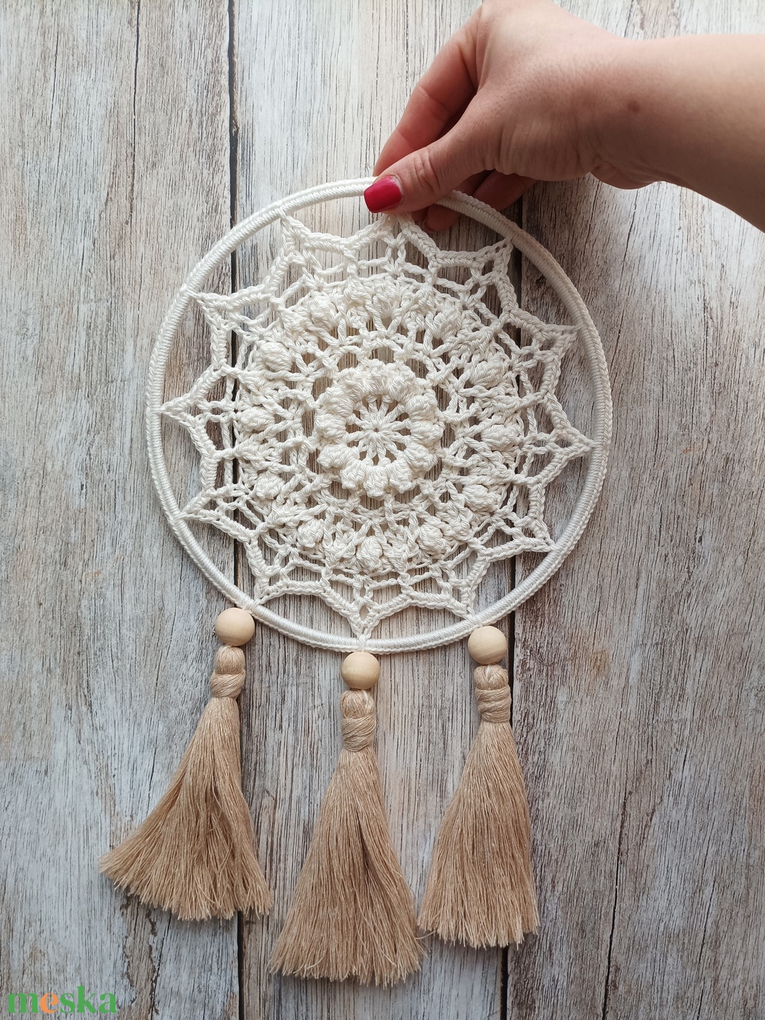 Horgolt mandala falidísz, álomfogó, függődísz, fali dekoráció 20 cm - otthon & életmód - dekoráció - fali és függő dekoráció - álomfogó - Meska.hu Horgolt mandala falidísz, álomfogó, függődísz, fali dekoráció 20 cm - otthon & életmód - dekoráció - fali és függő dekoráció - álomfogó - Meska.hu