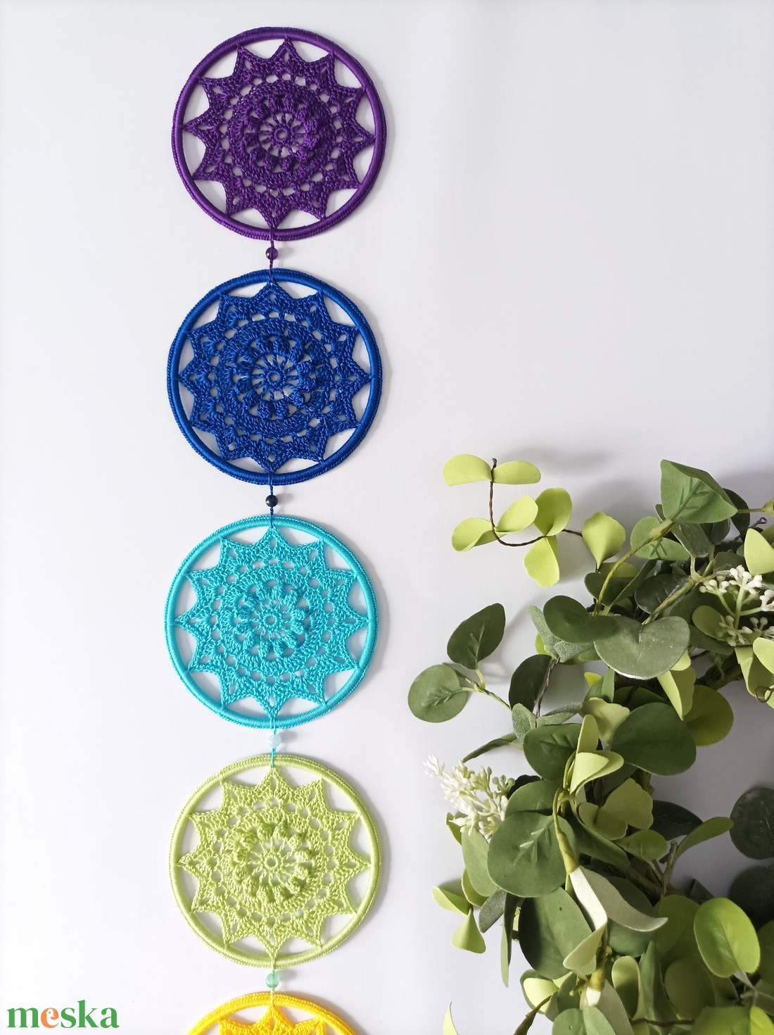 Csakrák horgolt mandala falidísz valódi ásványokkal - otthon & életmód - dekoráció - ajtó- és ablak dekoráció - ablakdísz - Meska.hu Csakrák horgolt mandala falidísz valódi ásványokkal - otthon & életmód - dekoráció - ajtó- és ablak dekoráció - ablakdísz - Meska.hu