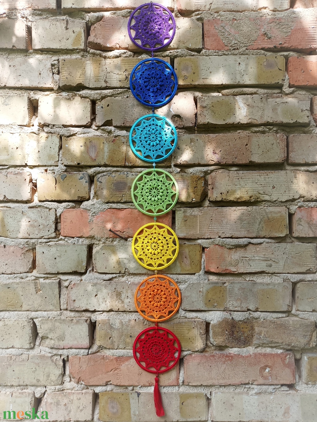 Csakrák horgolt mandala falidísz valódi ásványokkal - otthon & életmód - dekoráció - ajtó- és ablak dekoráció - ablakdísz - Meska.hu Csakrák horgolt mandala falidísz valódi ásványokkal - otthon & életmód - dekoráció - ajtó- és ablak dekoráció - ablakdísz - Meska.hu