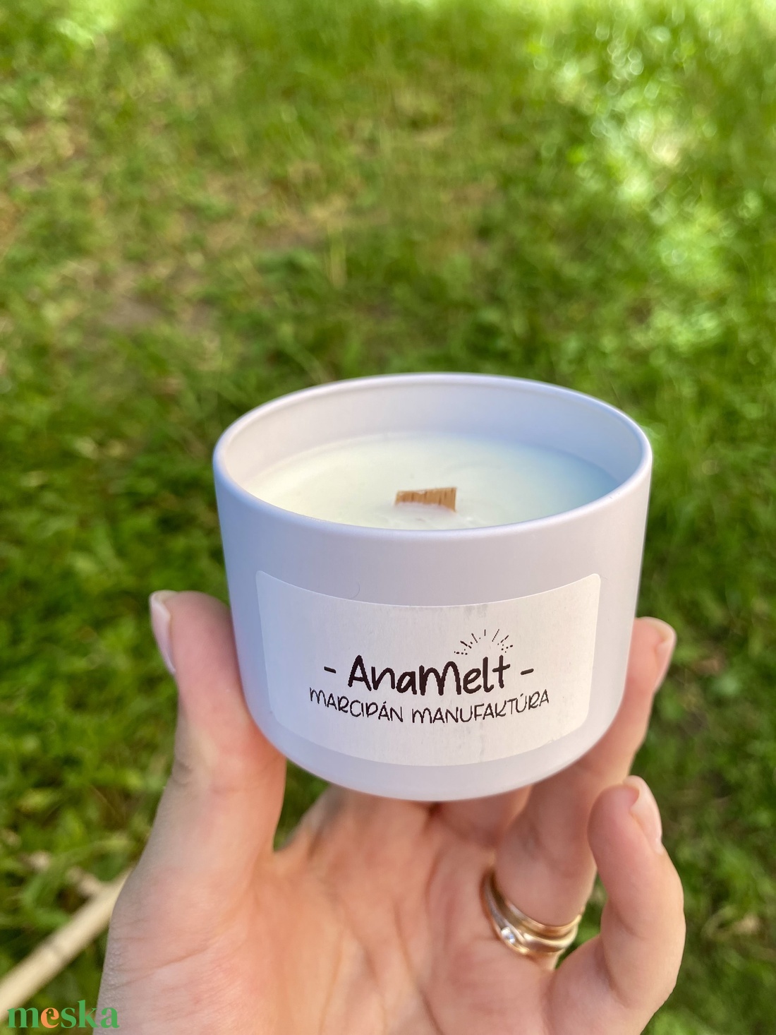 Marcipán illatú gyertya - otthon & életmód - gyertya, illat, aroma - gyertya - Meska.hu