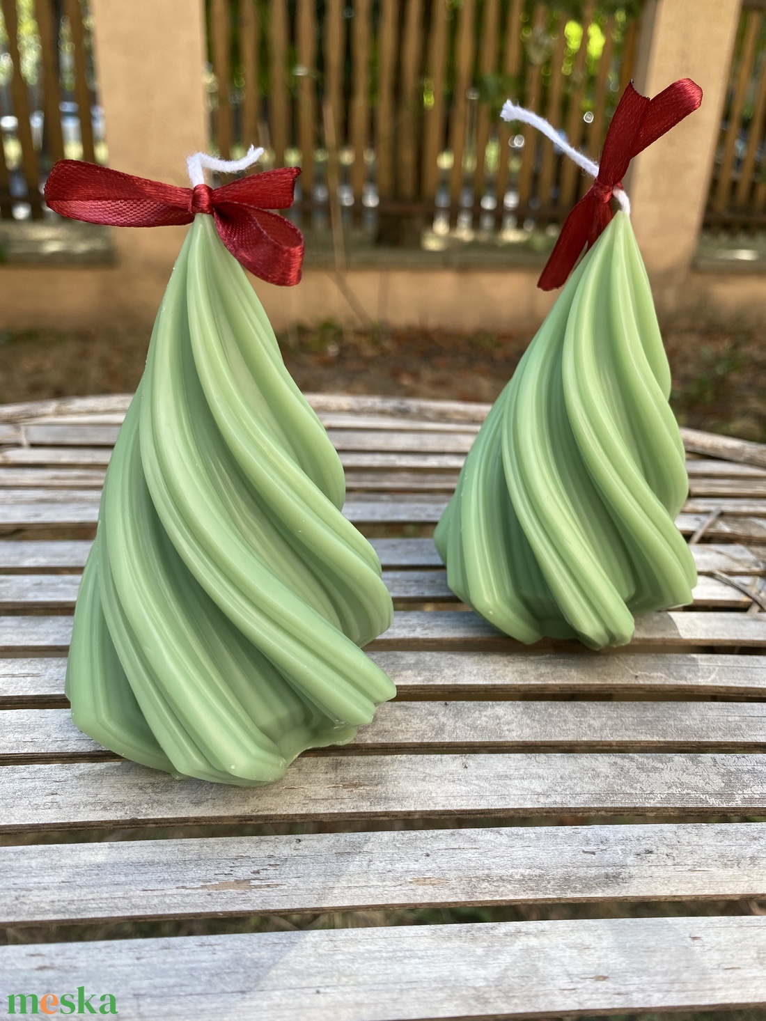 Karácsonyfa gyertya  - karácsony - karácsonyi lakásdekoráció - karácsonyi illatgyertya, mécses - Meska.hu