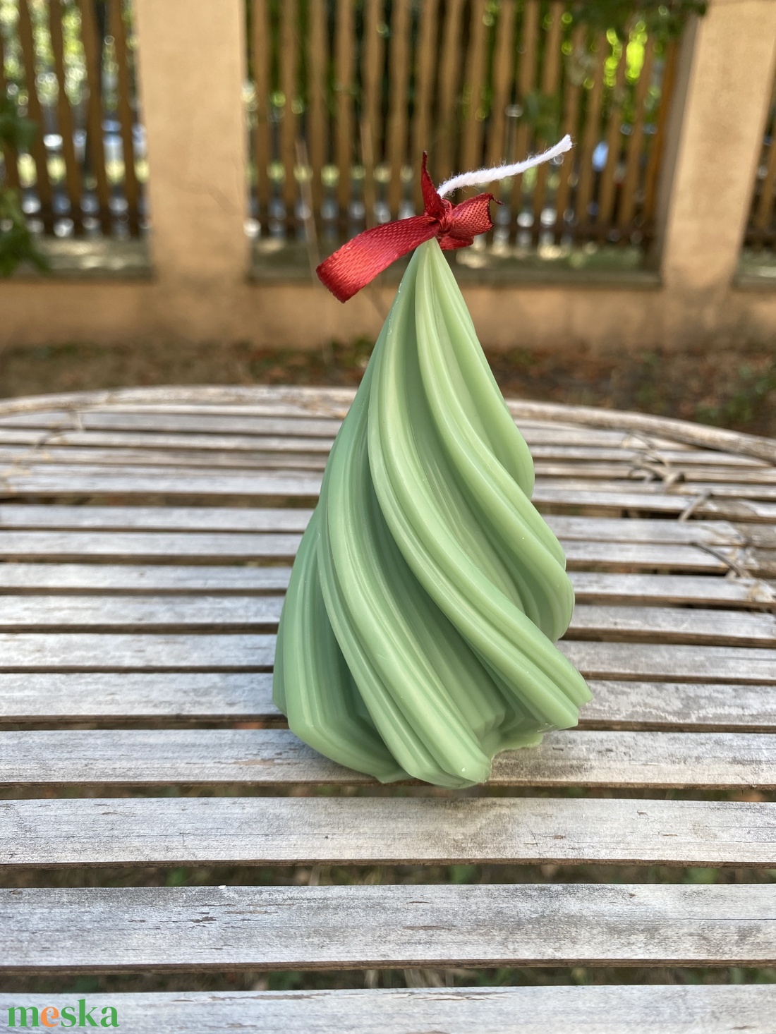 Karácsonyfa gyertya  - karácsony - karácsonyi lakásdekoráció - karácsonyi illatgyertya, mécses - Meska.hu