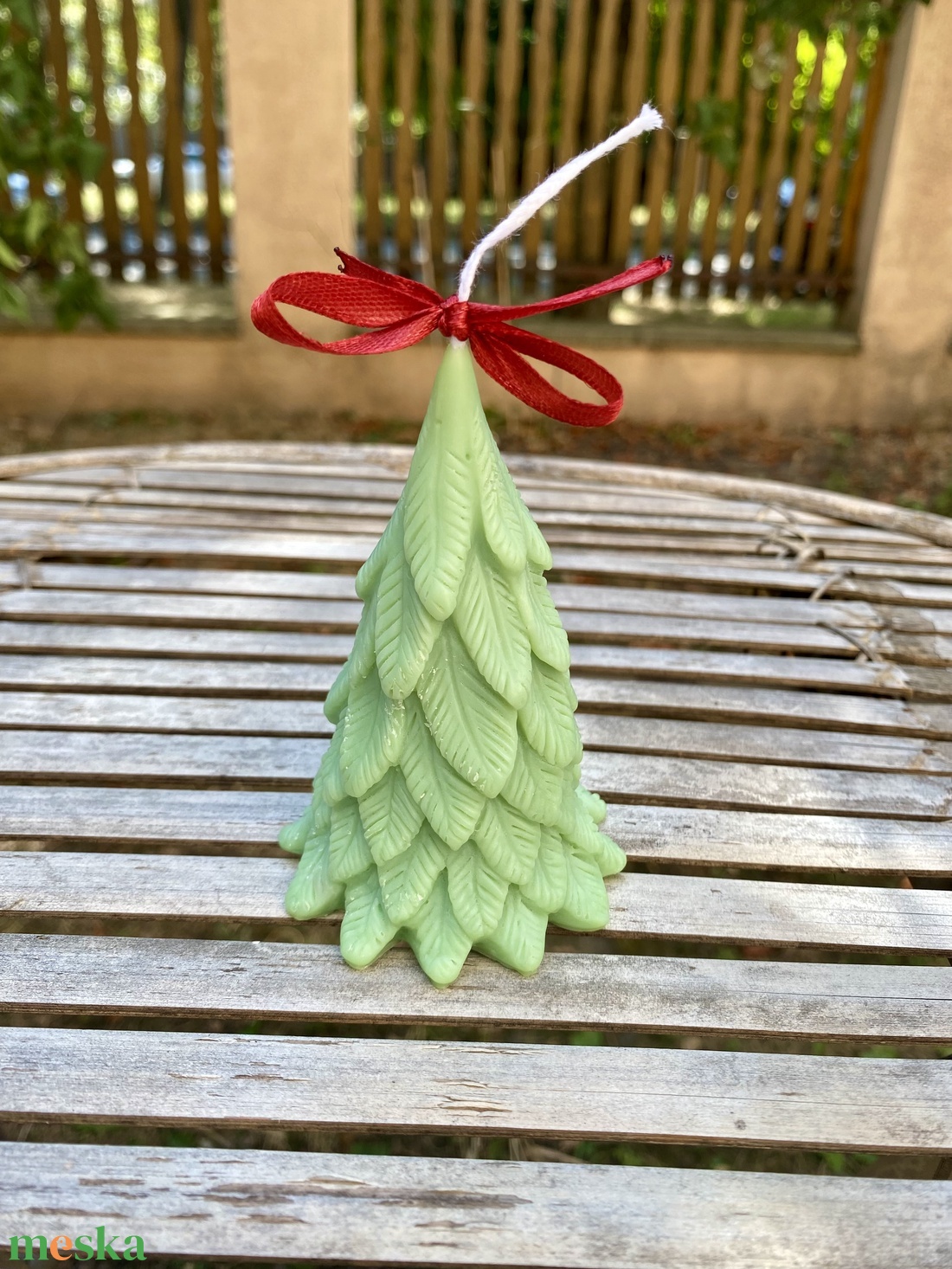 Karácsonyfa gyertya - otthon & életmód - gyertya, illat, aroma - gyertya - Meska.hu