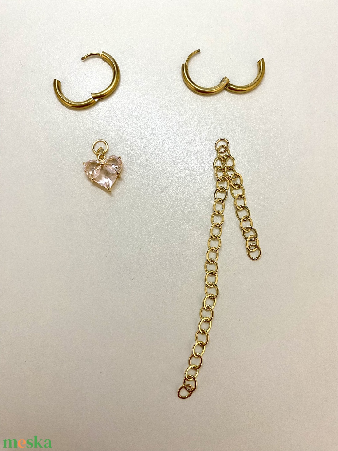 Aszimmetrikus fülbevaló - ékszer - fülbevaló - lógó fülbevaló - Meska.hu