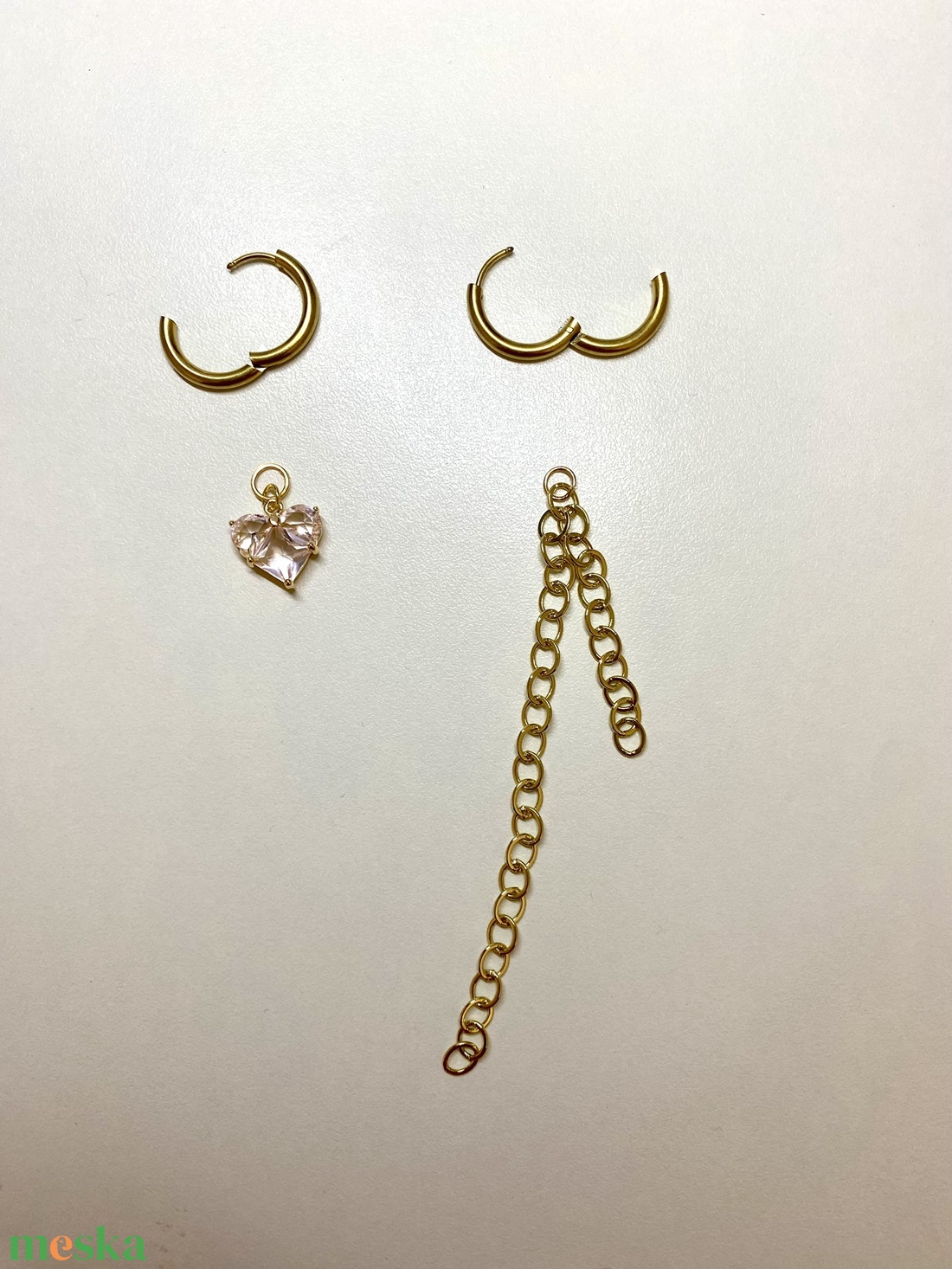 Aszimmetrikus fülbevaló - ékszer - fülbevaló - lógó fülbevaló - Meska.hu