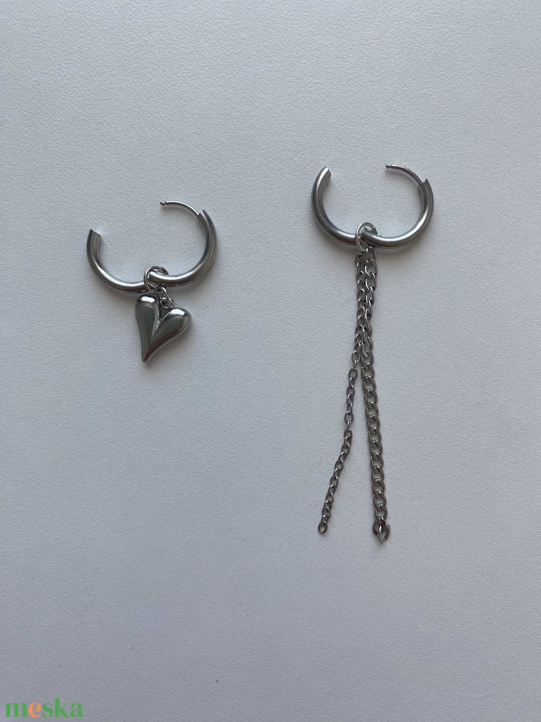 Aszimmetrikus fülbevaló - ékszer - fülbevaló - lógó fülbevaló - Meska.hu
