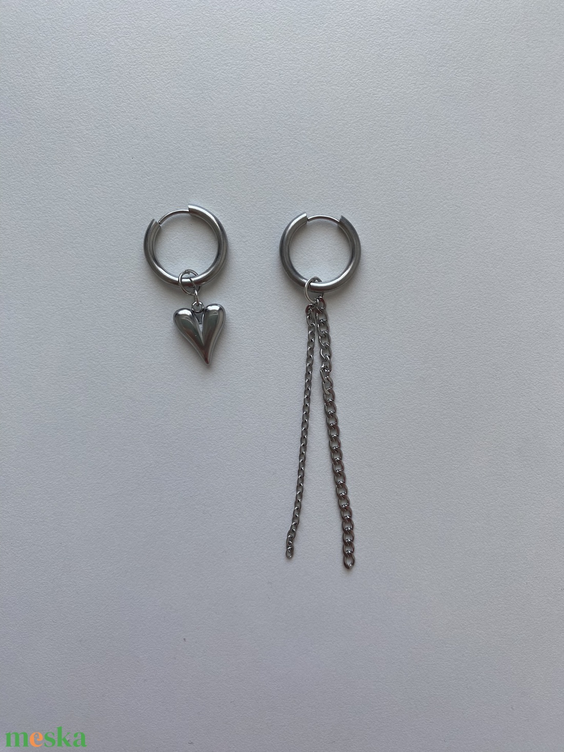 Aszimmetrikus fülbevaló - ékszer - fülbevaló - lógó fülbevaló - Meska.hu