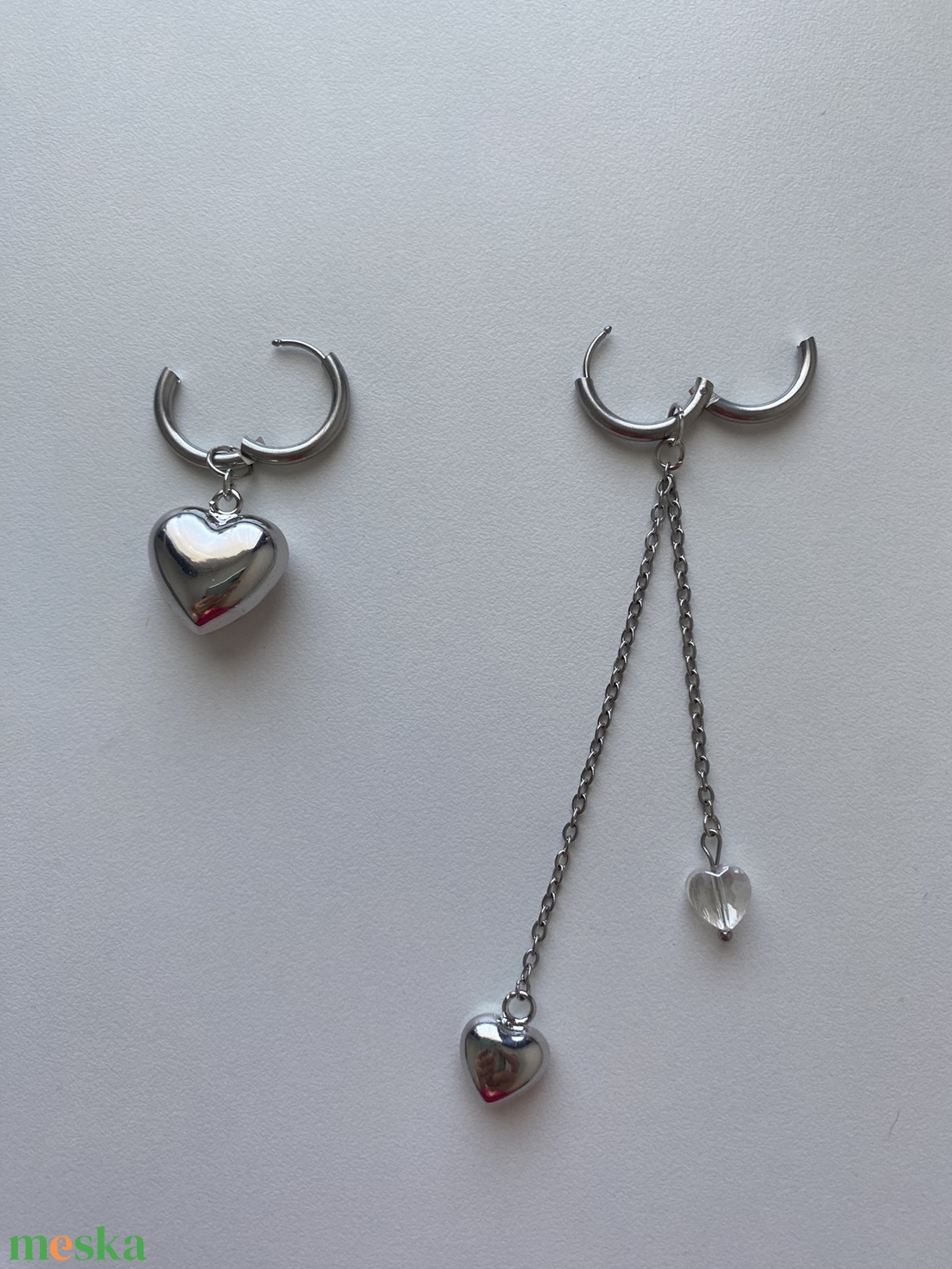 Aszimmetrikus fülbevaló - ékszer - fülbevaló - lógó fülbevaló - Meska.hu